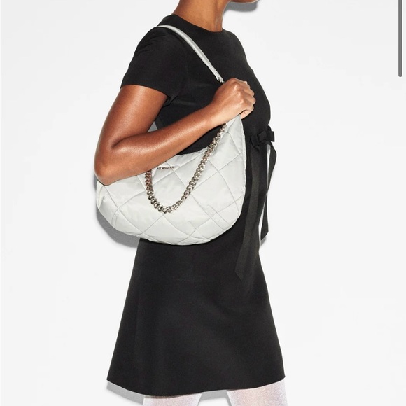 MZ Wallace Gray Quilted Shoulder Bag - Picture 9 of 9